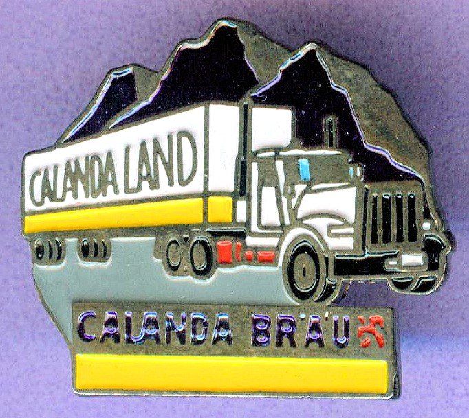 Calanda Placchette & Badge: CALANDA BRÄU  Lkw – Usato da Winterthur venduto da Sammleroase