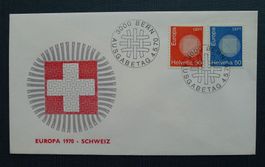 1970 EUROPA FDC im US-Format