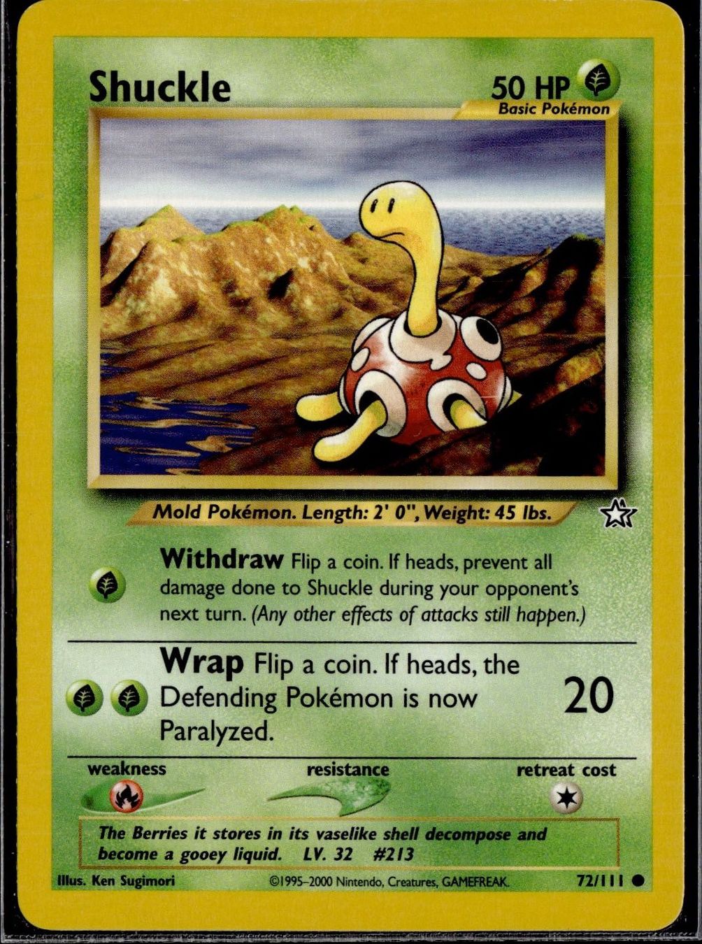 Pokémon Carte collezionabili: Shuckle Neo Genesis 72/111 Pokémon EN – Usato da Zürich venduto da pokemon_cards