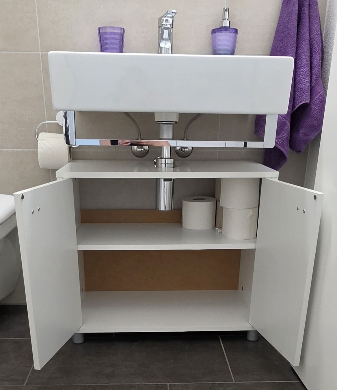 Mobili per bagno: Badunterschrank weiss – Usato da Biberist venduto da Alphacentaurii 1