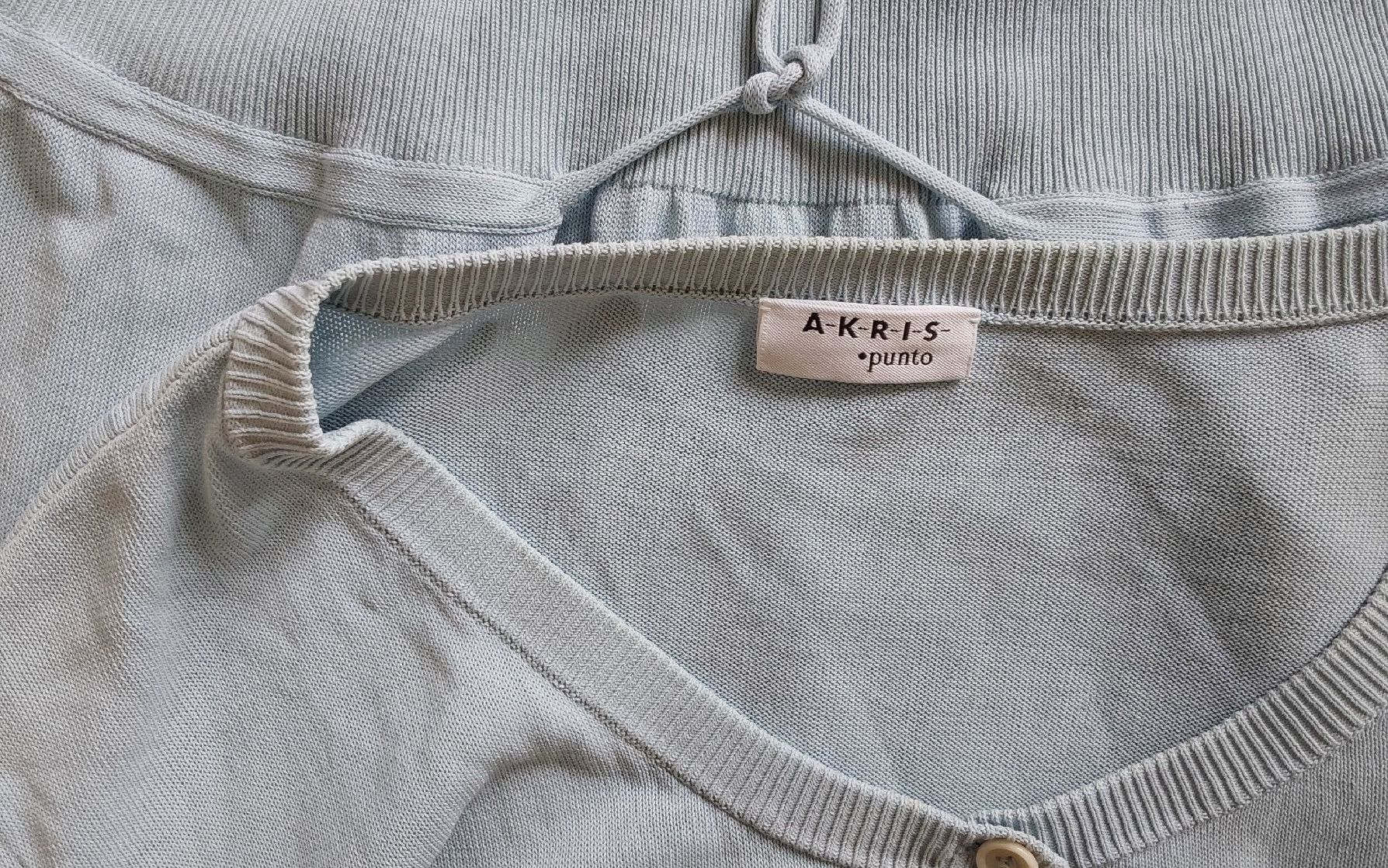Akris Giacche: Strickjacke AKRIS punto 38 hellblau Baumwolle – Usato da Köniz venduto da scopello12 2