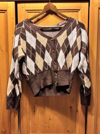 Cardigan Taille S - Motifs Diamants