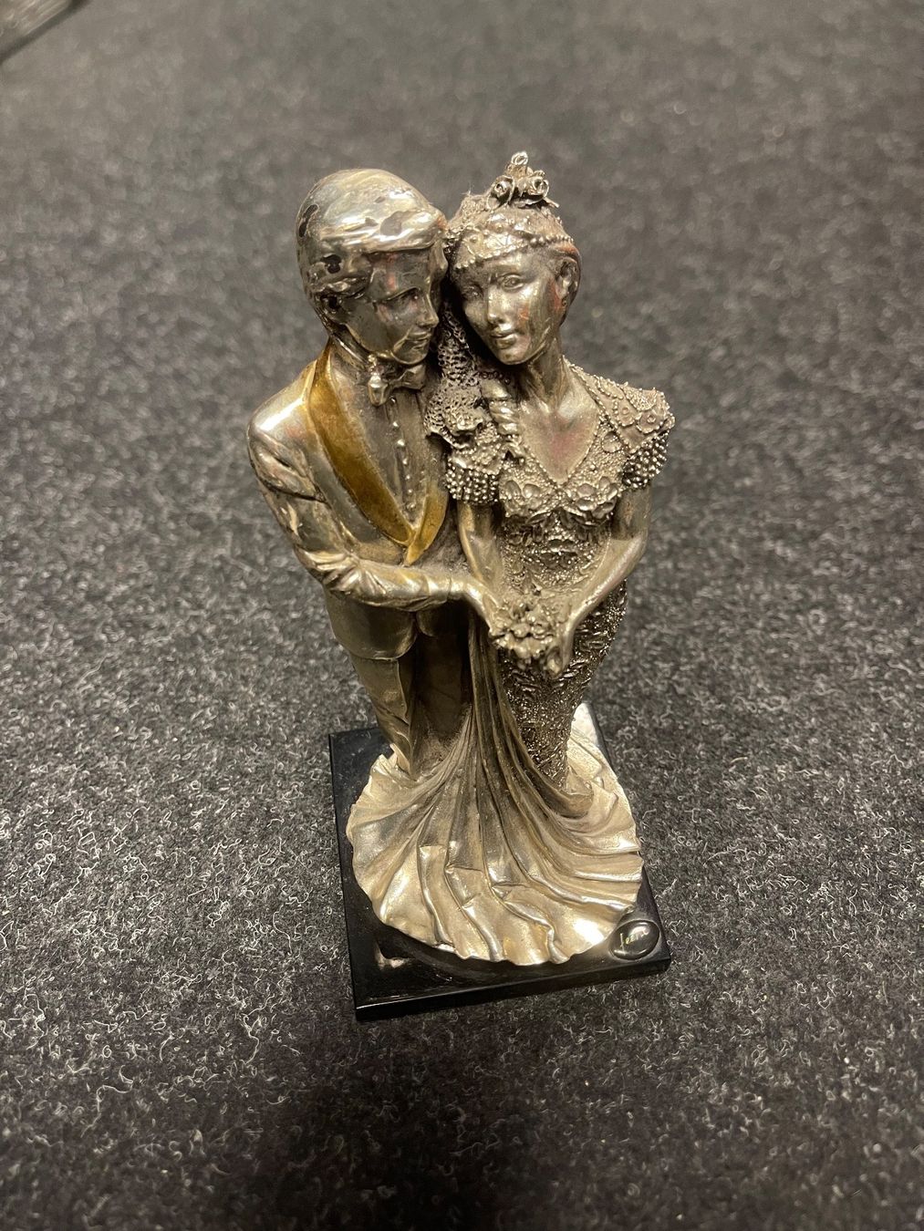 Statuette: Brautpaar Figur Versilbert – Usato da Thun venduto da Thuno6