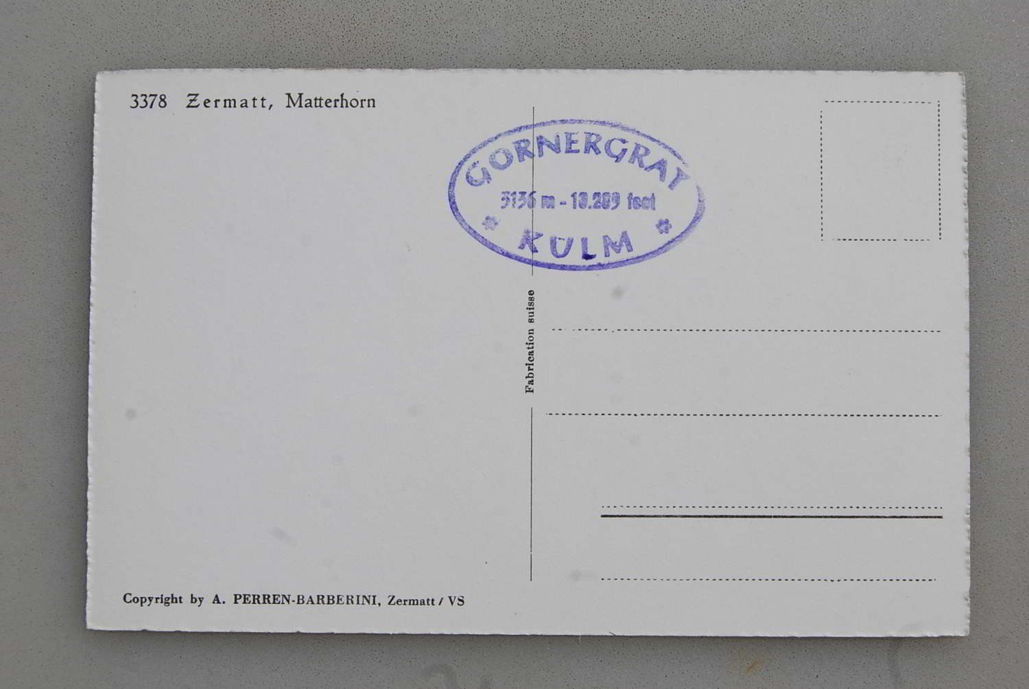 Cartoline postali: AK Zermatt, Matterhorn – Usato da Rüfenacht BE venduto da Toro06 1
