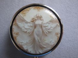 Engel Pillendose mit Spiegel - Praktisch & Schön!