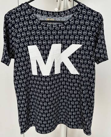 Michael Kors T-Shirt Shirt Blau/Weiss Gr. M Damen Bluse