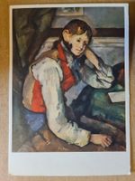 Ansichtsksrte Paul Cézanne Kunstkarte, Knabe mit Gilet