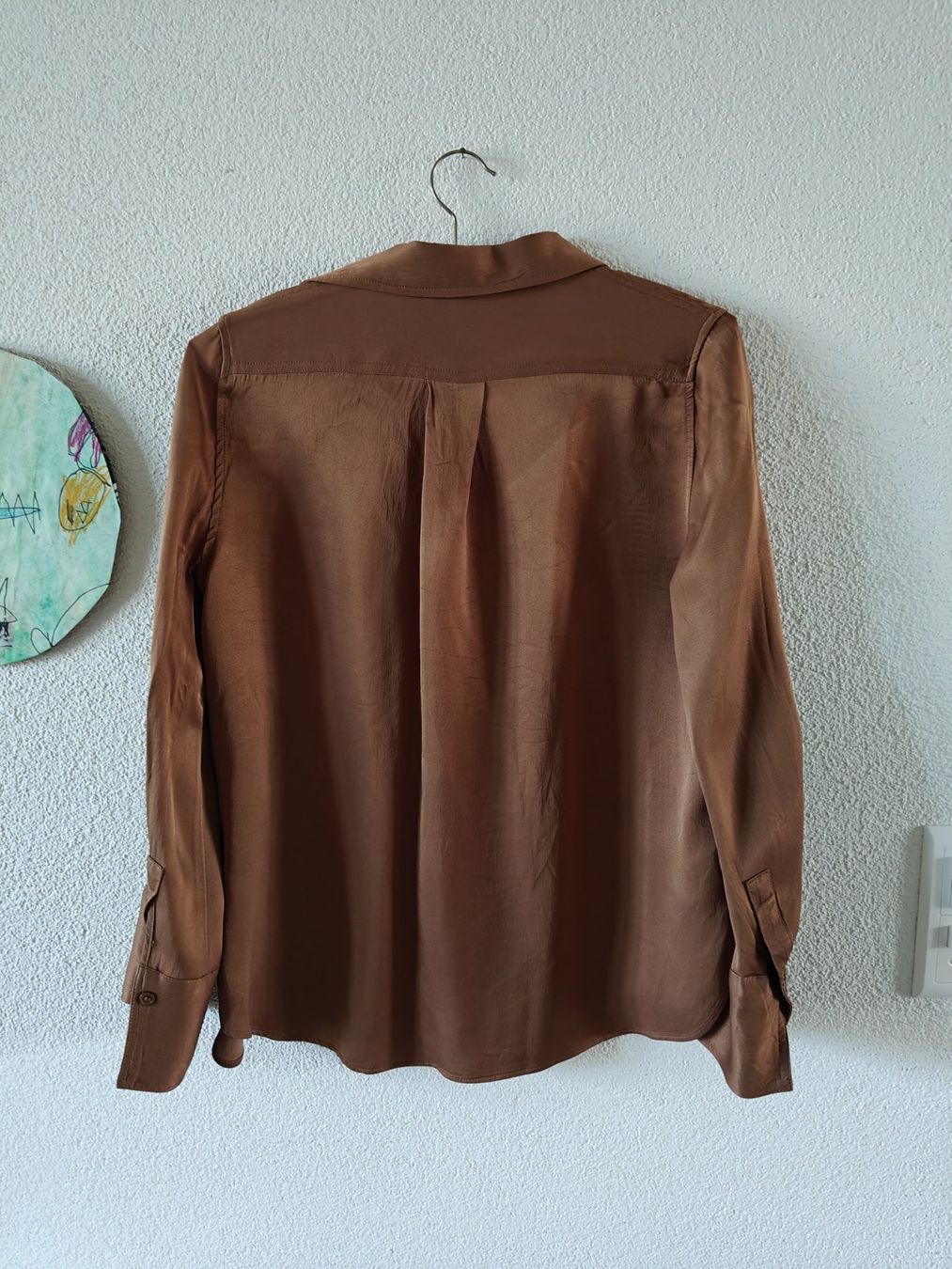Zara Camicette: Satin Bluse Zara Bronze Gr. S – Usato da Bern venduto da mea_c2ft 1