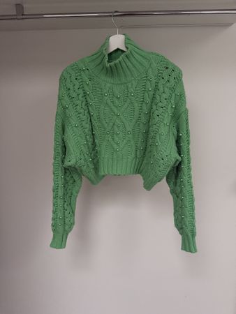 Damen Pullover ZARA Perlengrün Grösse S guter Zustand