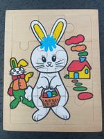 Süsser Osterhase / Hase Holzpuzzle 12 Teilig