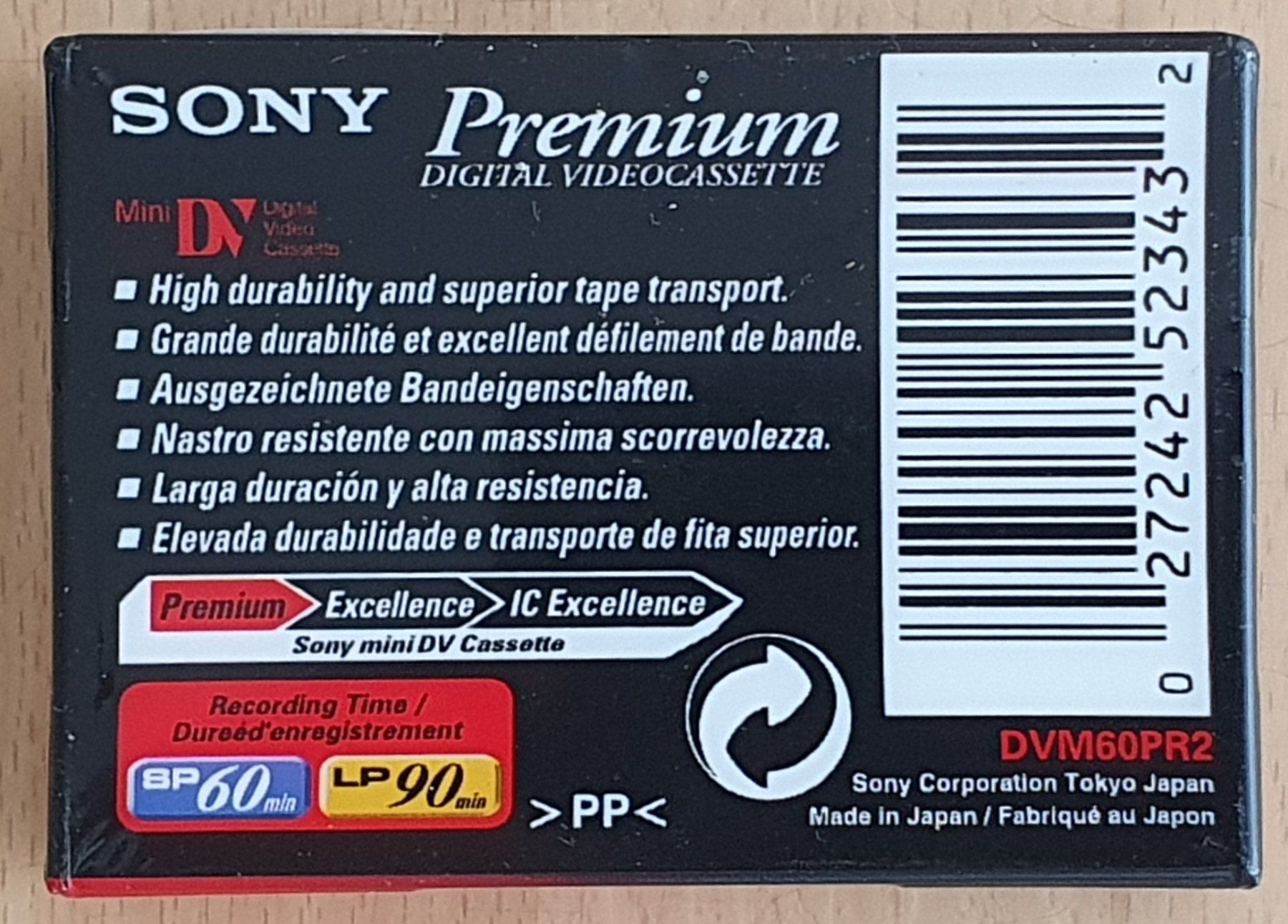 Leerkassetten: Sony Mini DV Premium DVM60PR2 70m – Neu und originalverpackt aus Rüti ZH von Noldisax 1