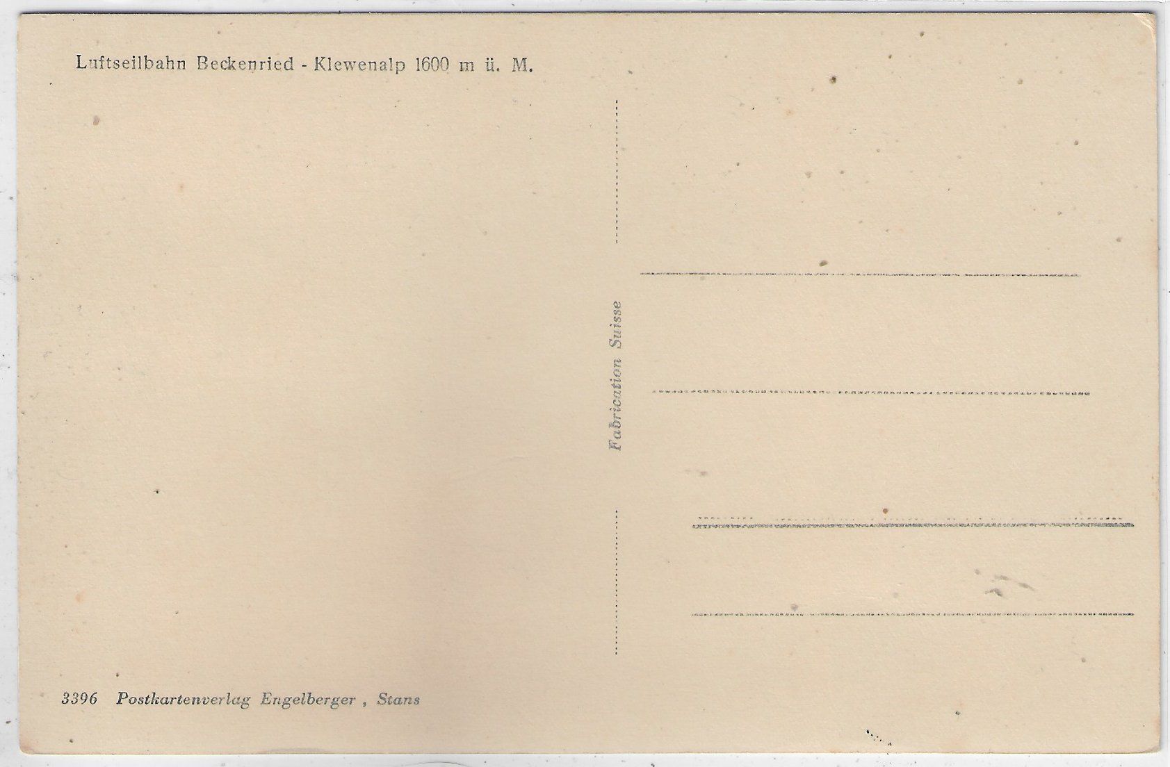 Cartoline postali: Luftseilbahn Beckenried-Klewenalp – Usato da Ettingen venduto da Kartenplanet 1
