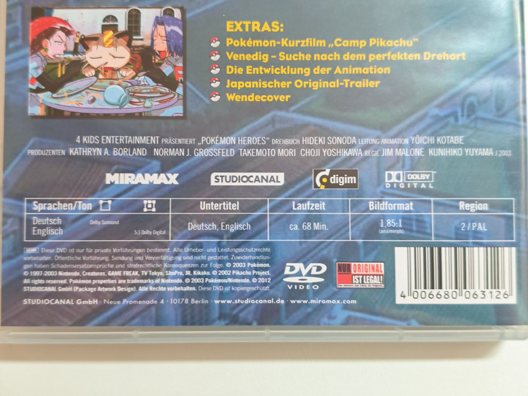 Tous les DVDs: Pokémon: Heroes – D'occasion à Liestal par Kratzilla 3
