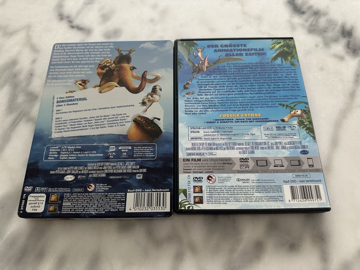 Tutti i DVDs: Ice Age 2 & 3 - DVD - Super Zustand! – Usato da Bülach venduto da Chati_ 2
