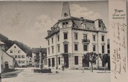 RAGAZ - Post und Rathaus - 1903