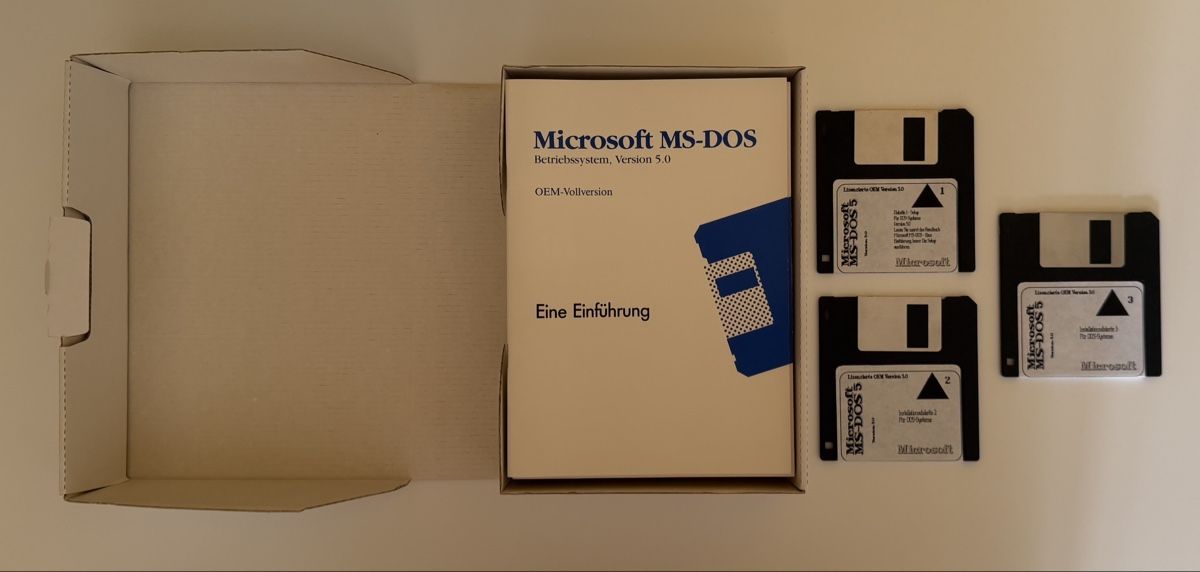 Microsoft Software: MS-DOS 5.0 OEM Version 3,5“ Disketten – Usato da Rüti ZH venduto da second.life