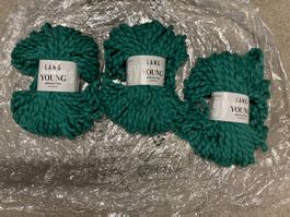 Wolle Lang Yarns Young Merino Fine GRÜN neu 450 Gramm