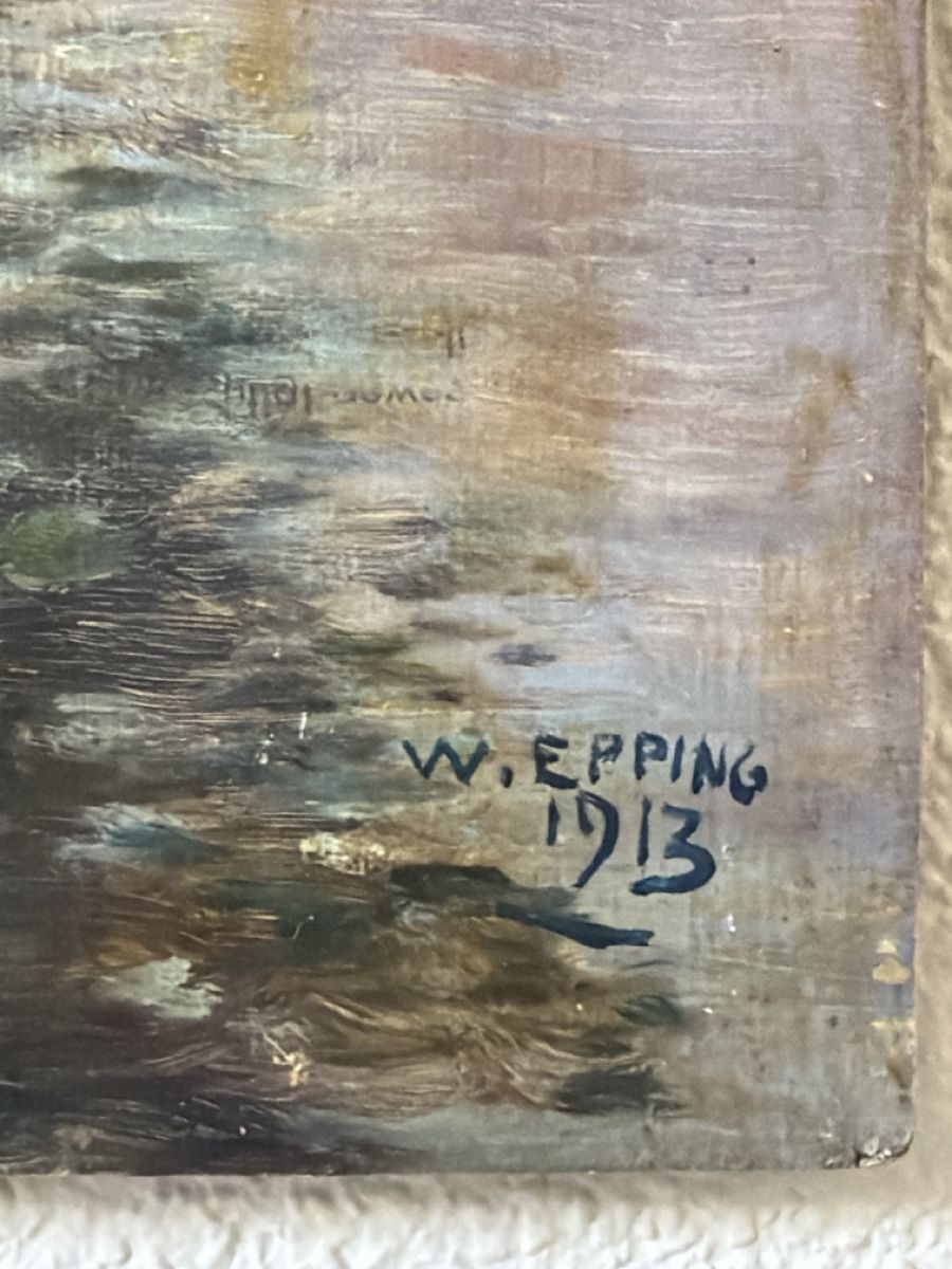 Gemälde: Altes Gemälde signiert W. Epping 1913. – Gebraucht aus Biberist von Momo33 3