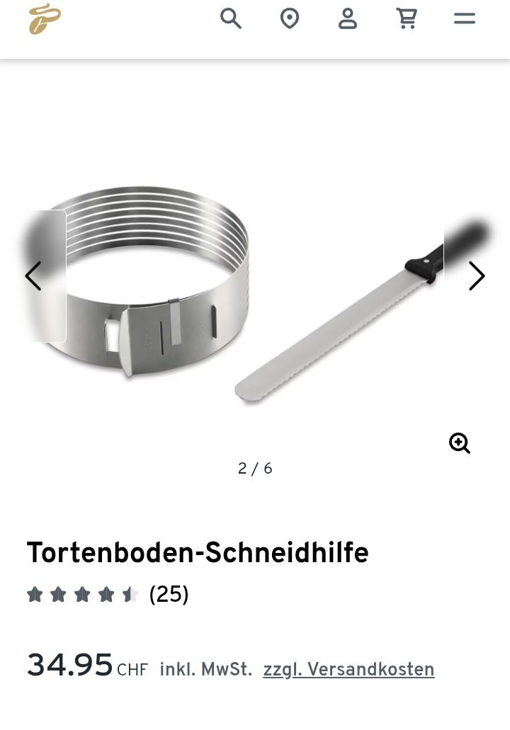 Tchibo Teglie da forno: Tchibo Tortenschneidering inkl. Messer – Nuovo (secondo la descrizione) da Mamishaus venduto da ucs_lp7j 4