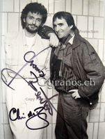 Chris de Burgh (1948) & Franz Benton (1952) Sänger-Autogramm