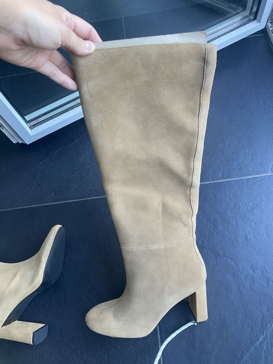 Zara Scarpe da donna: New suede knee-high heeled boots Zara – Nuovo e nell'imballaggio originale da Zug venduto da kse_w9mn 7