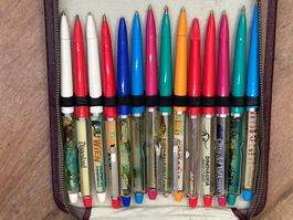 14 Floaty Pens Souvenir-Kugelschreiber – Sammlung