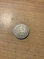 Sehr seltene 2 Schweizer Franken Silber Münze Jahrgang 1948