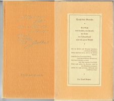 Trost bei Goethe 1940