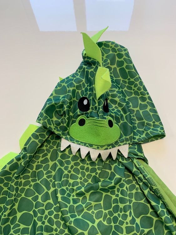 Dinosaurier-Umhang-Kostüm Von Niooce – Blauer Drachenumhang Für Kinder, Fancy Dress & Halloween (ca. 85 X 100 Cm)