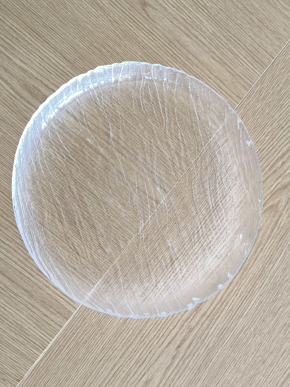 Teller: 7 Glasteller strukturiert transparent – Gebraucht aus Uster von col_mzq8 2