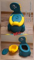 Kinder Häfi / Töpfchen Dino blau gelb NEU