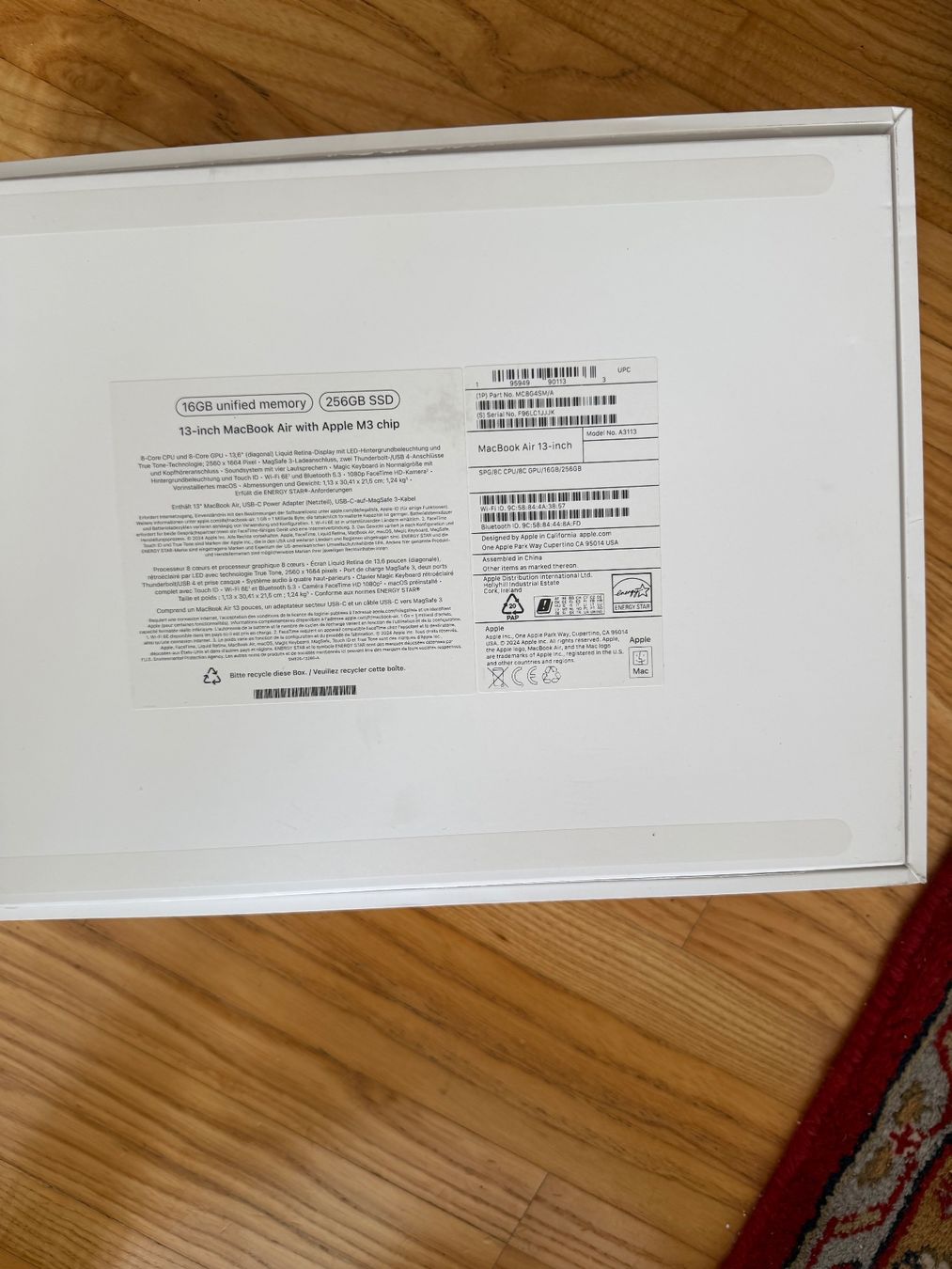Apple Notebooks: Macbook Air 13.  2024.  M3 – Neu und originalverpackt aus Schattdorf von Kofi57 1