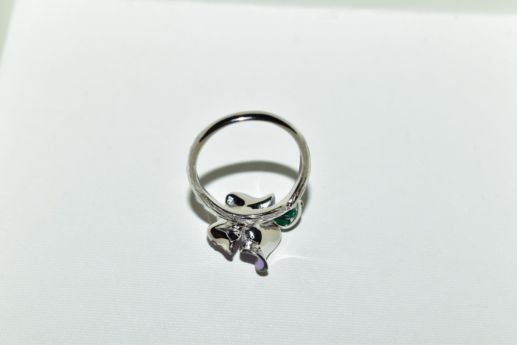 Anelli: Damen Ring Blume, Emaille aus Sterlingsilber, Gr.6 – Nuovo e nell'imballaggio originale da Laufen venduto da flowerfan 5