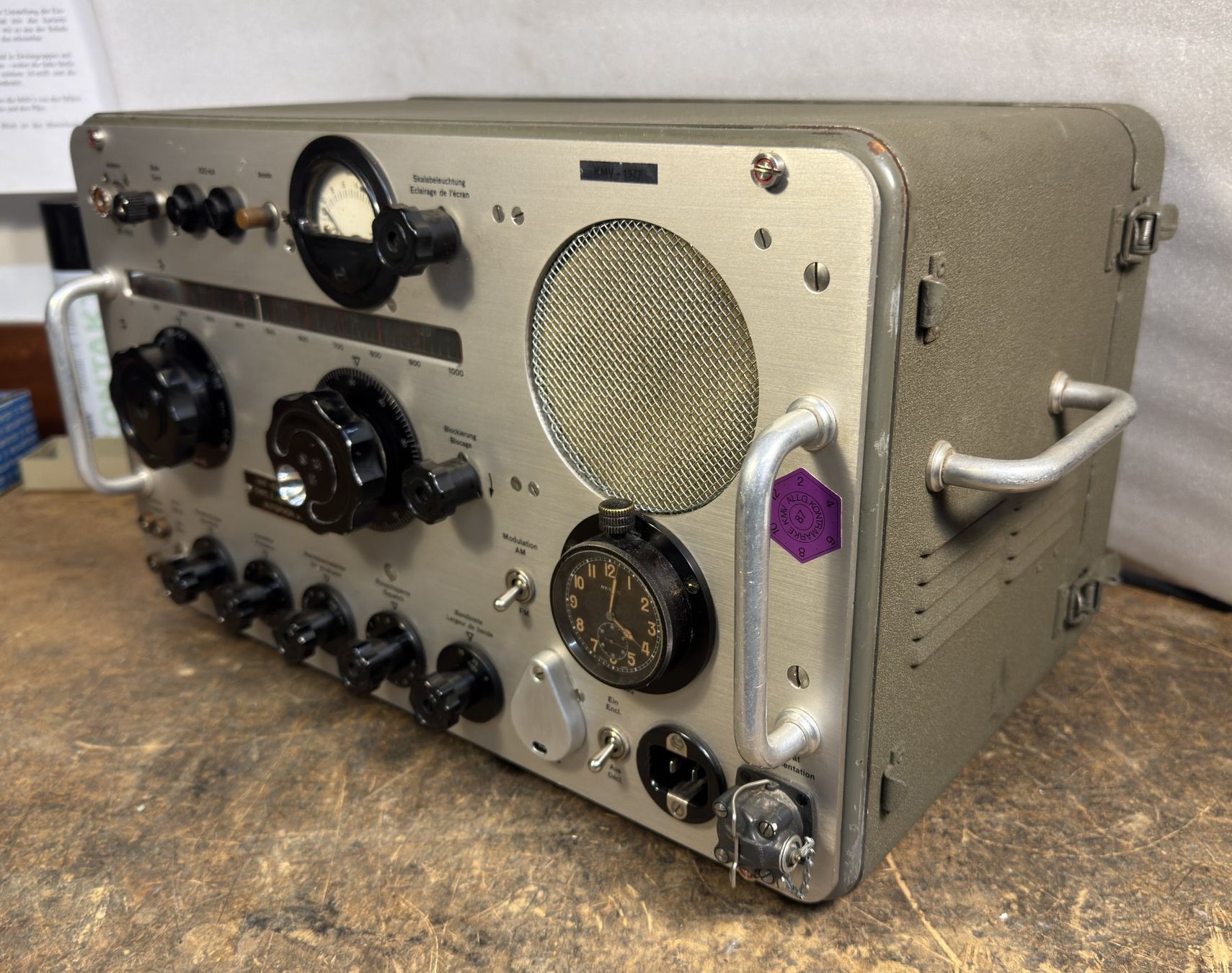 Technique de radiocom: VHF Empfänger Autophon E-628 – Défectueux à Ins par funkflieger 1