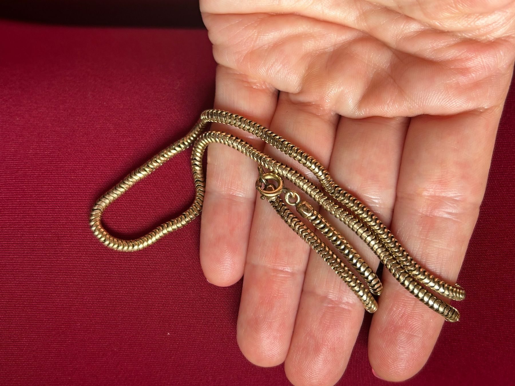 Catenine: Schlangenkette, elegant & klassisch, golden – Usato da Laufen venduto da Bellavitaboom 8