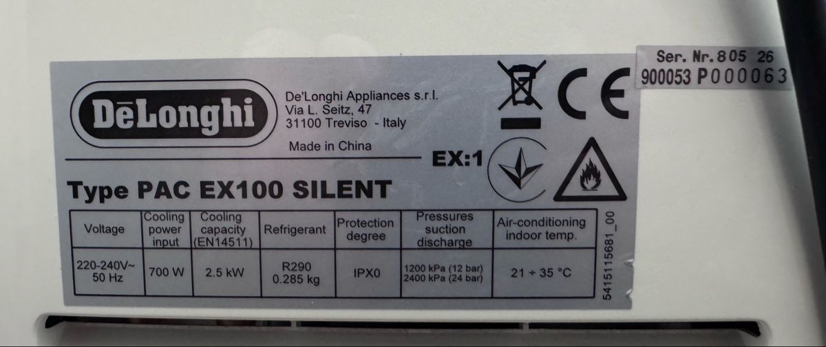 De'Longhi Climatiseurs: DELONGHI Penguino Pac Ex100 Silent Klimagerät – D'occasion à Basel par accidental 3