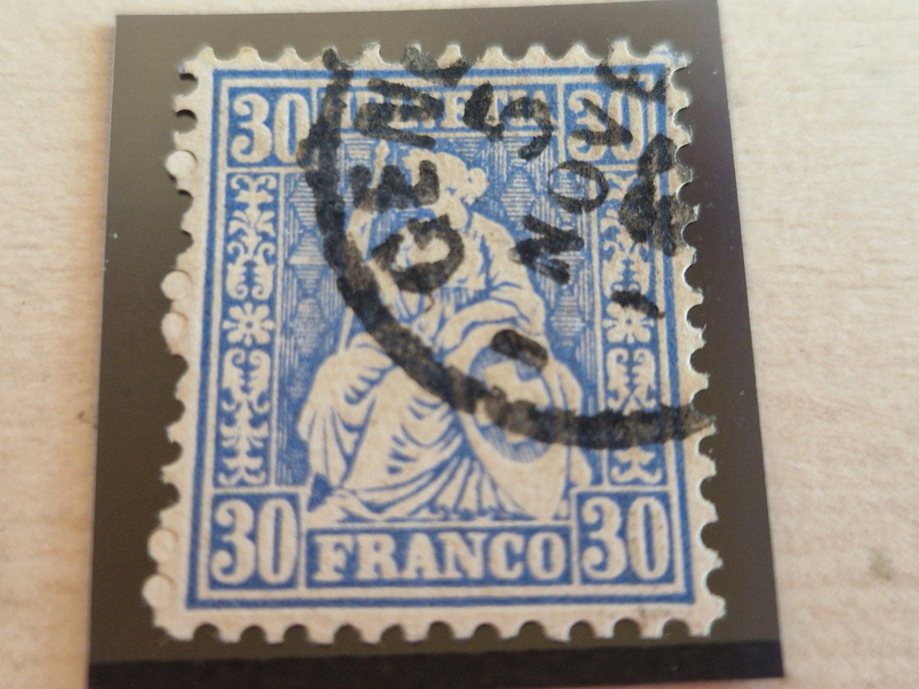 Tutti i francobolli: Sitzende 41b, signiert, Top Stück, ab 1.- – Usato da Burgdorf venduto da Glossy01