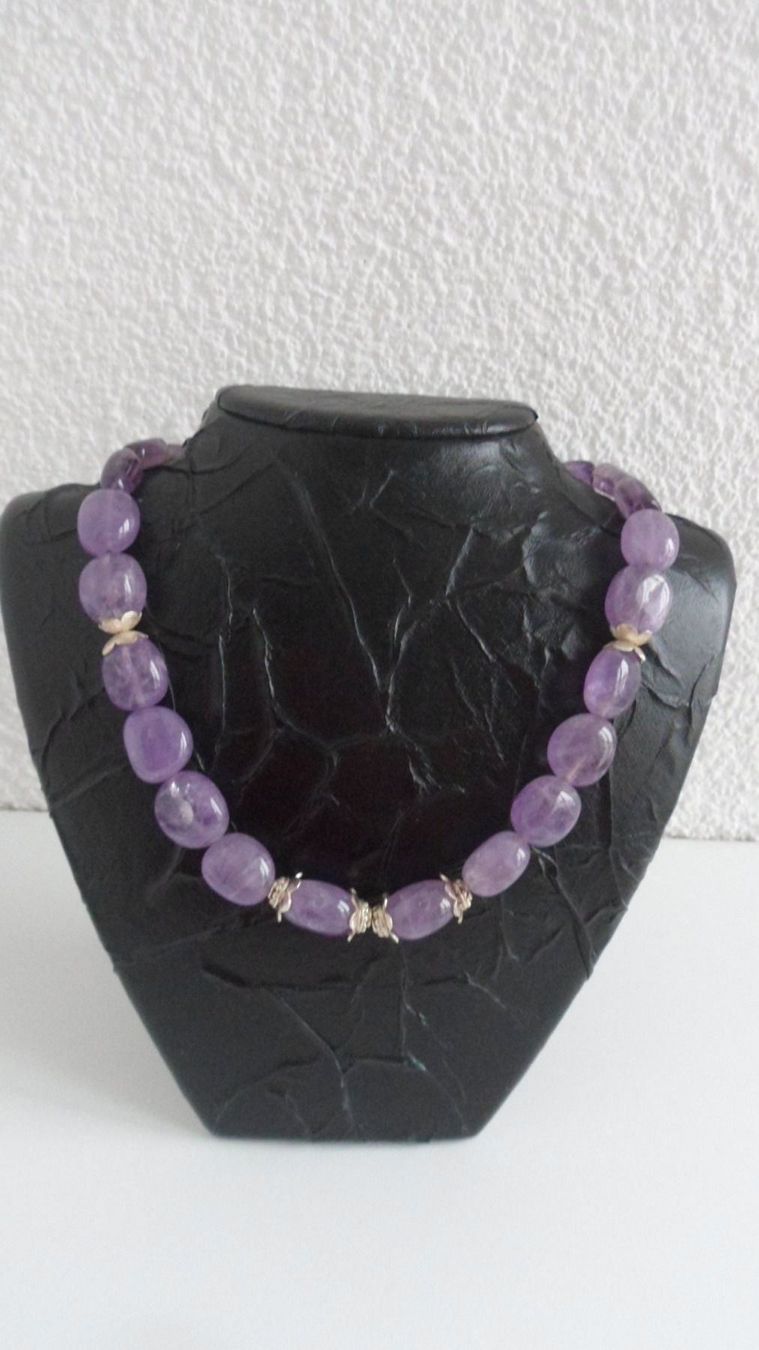 Catenine: Kette aus Amethyst – Nuovo (secondo la descrizione) da Oberwil b. Zug venduto da roshan01
