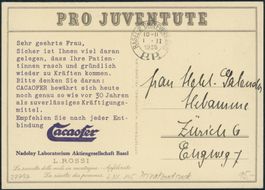 1929 - Pro Juventute Karte - Privatzudruck - Chemie