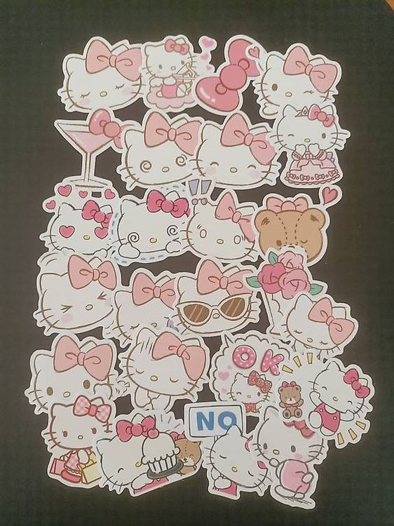 Hello Kitty kawaii autocollant scrapbooking stickers | Kaufen auf Ricardo