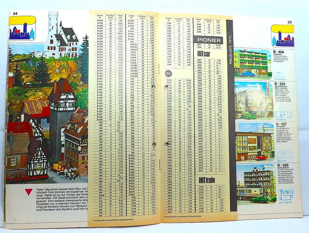 Faller Modelleisenbahnen: VINTAGE TOLER FALLER GESAMT-KATALOG1975/76 – Gebraucht aus Ipsach von Merlux 2
