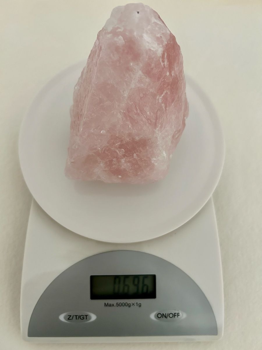 Mineralien & Heilsteine: Grosser Rosenquarz Rohstein, 696g – Gebraucht aus Bern von kat_sm88 2