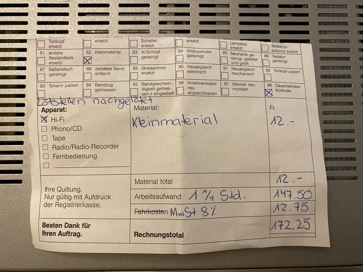 Sony Receiver: Sony STR-DB840 – Defekt aus Winterthur von fehr-schweiz 3