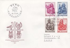 Nr. 381-84, auf illustr. FDC, SBK 150.-