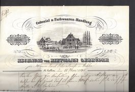 1845 Kolonialwaren-Handlung GEBRÜDER RIETMANN - ST. GALLEN