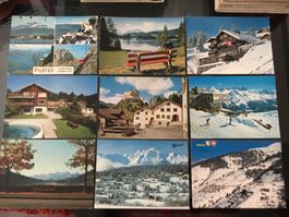 9x ancienne carte Postale Postkarten CH