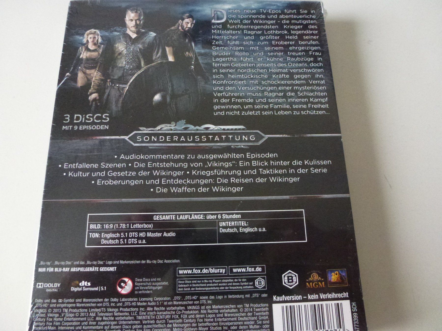 Tutti i DVDs: Vikings - Season 1 (3-Blu-Rays) – Nuovo e nell'imballaggio originale da Bern venduto da Frebo 1
