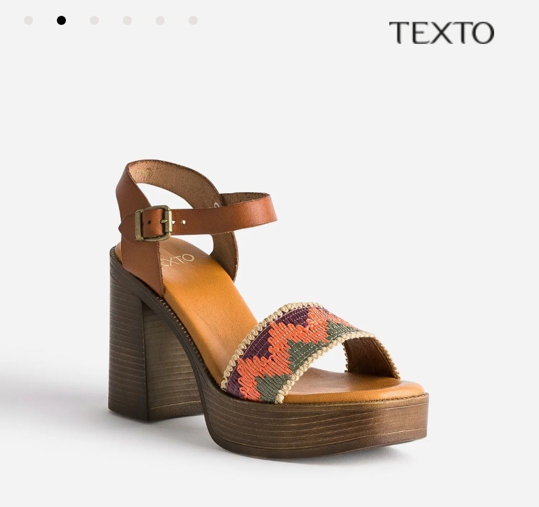Scarpe da donna: Cognacfarbene Sandalen, Grösse 37, mit Absatz, Neu! – Nuovo e nell'imballaggio originale da Zürich venduto da stefanella 7