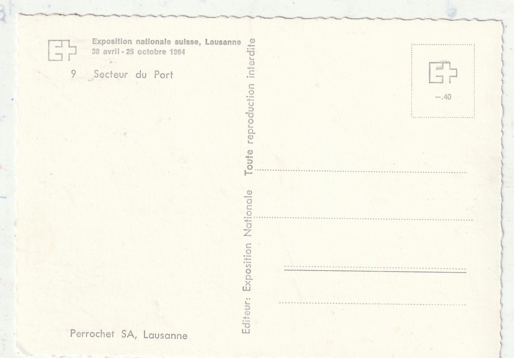 Cartoline postali: EXPO Lausanne 1964 – Usato da Lumbrein venduto da made02 1
