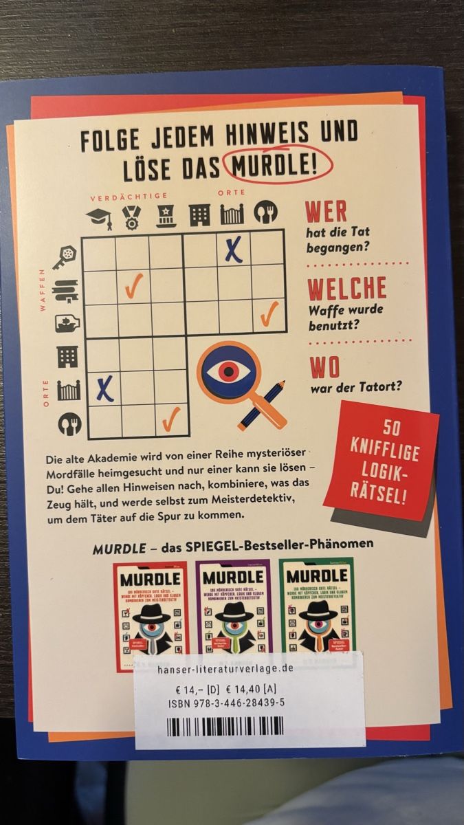 Bücher: Murdle Rätselbuch – Neu (gemäss Beschreibung) aus Roggwil BE von R.. 1